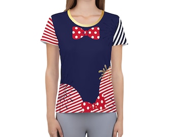 Fireworks Mouse Costume Running Women's Athletic T-shirt