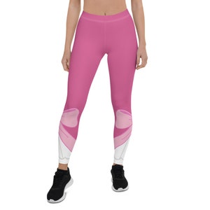 Cinderella Pink Dress Running Costume Ankle Leggings