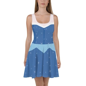Sleeping Beauty Blue Dress Princess Running Costume Dress