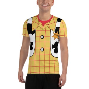 Cowboy Toy Running Costume Men&#39;s Athletic T-shirt