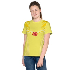 Belle Princess Running Costume Youth Crew Neck T-shirt