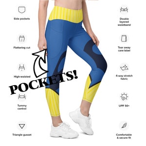 Dory Running Costume Recycled Leggings with Pockets