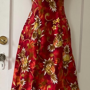 Hawaiian Floral Pineapple Print Women's Robe