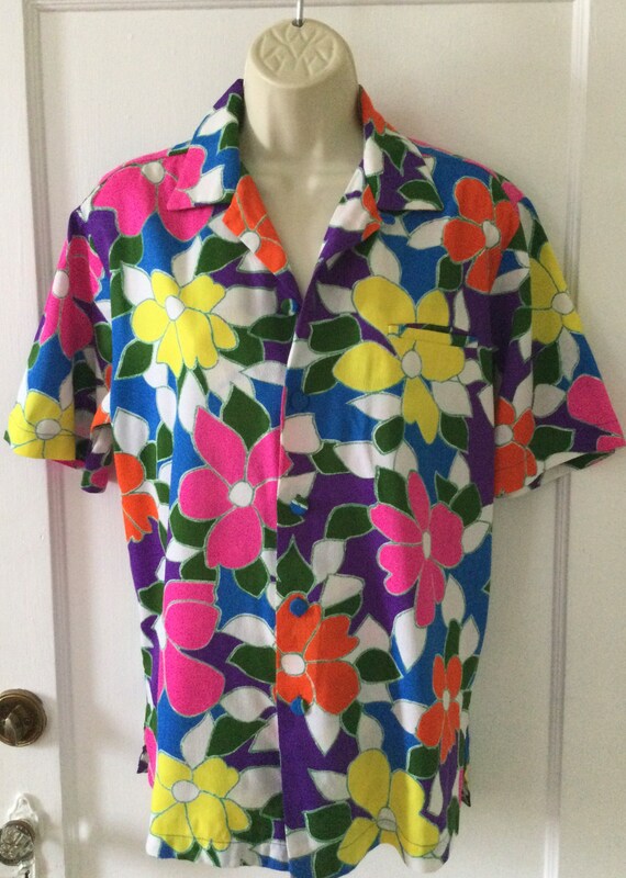 POLYNESIAN BAZAAR 1950’s Vintage Hawaiian Shirt -… - image 7