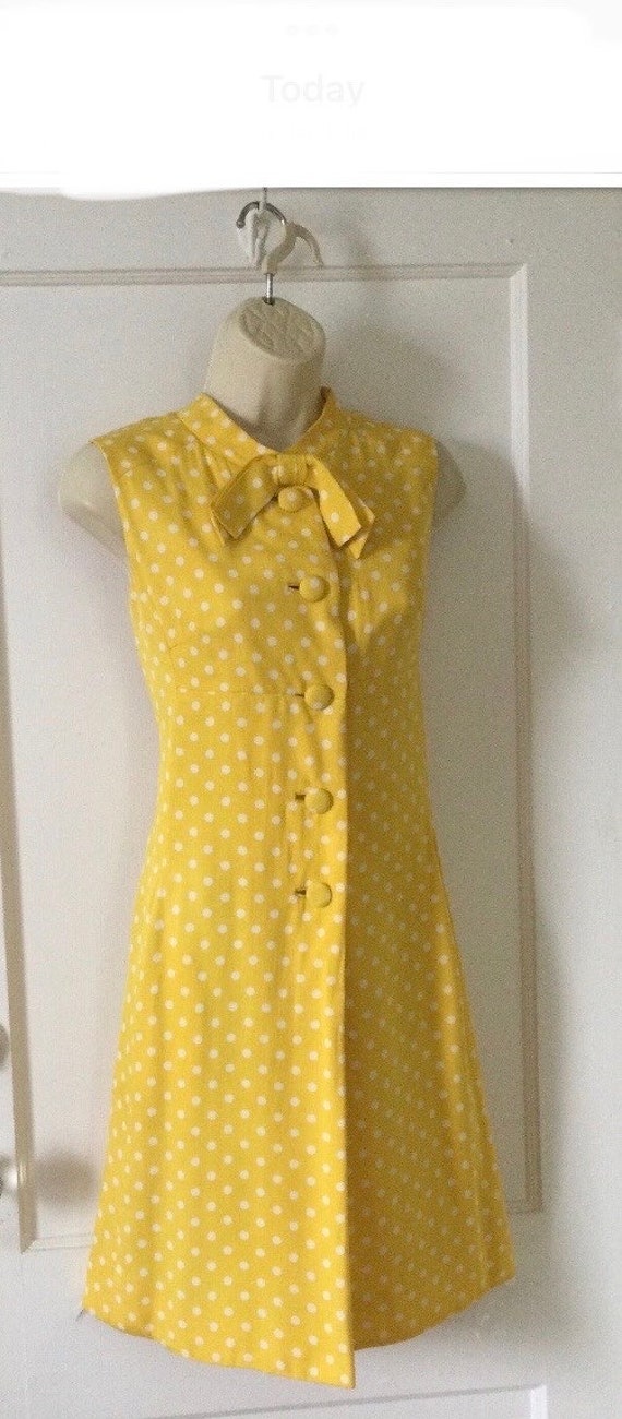 PECK & PECK Yellow Polkadot Dress - Yellow/White P