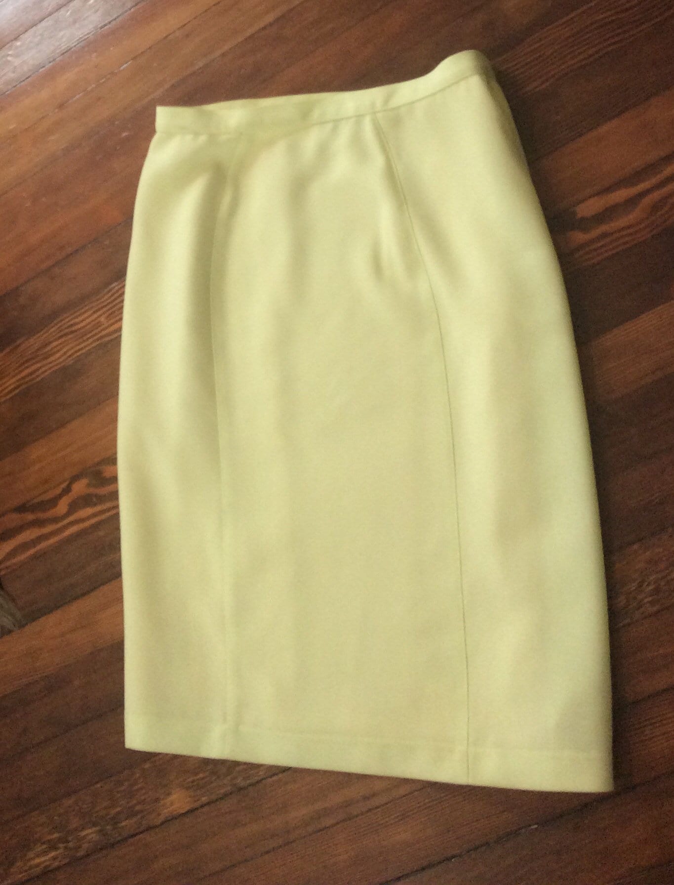 Thierry Mugler Vintage Skirt - Yellow 2000 Y2K Straight By Mugler Paris Size 44 | Fr Made in France