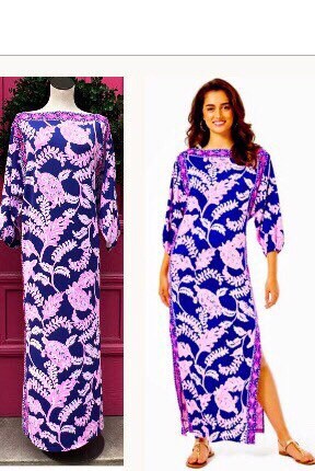Lilly Pulitzer SILVA Maxi Dress Galaxy Blue What the Shell - Etsy