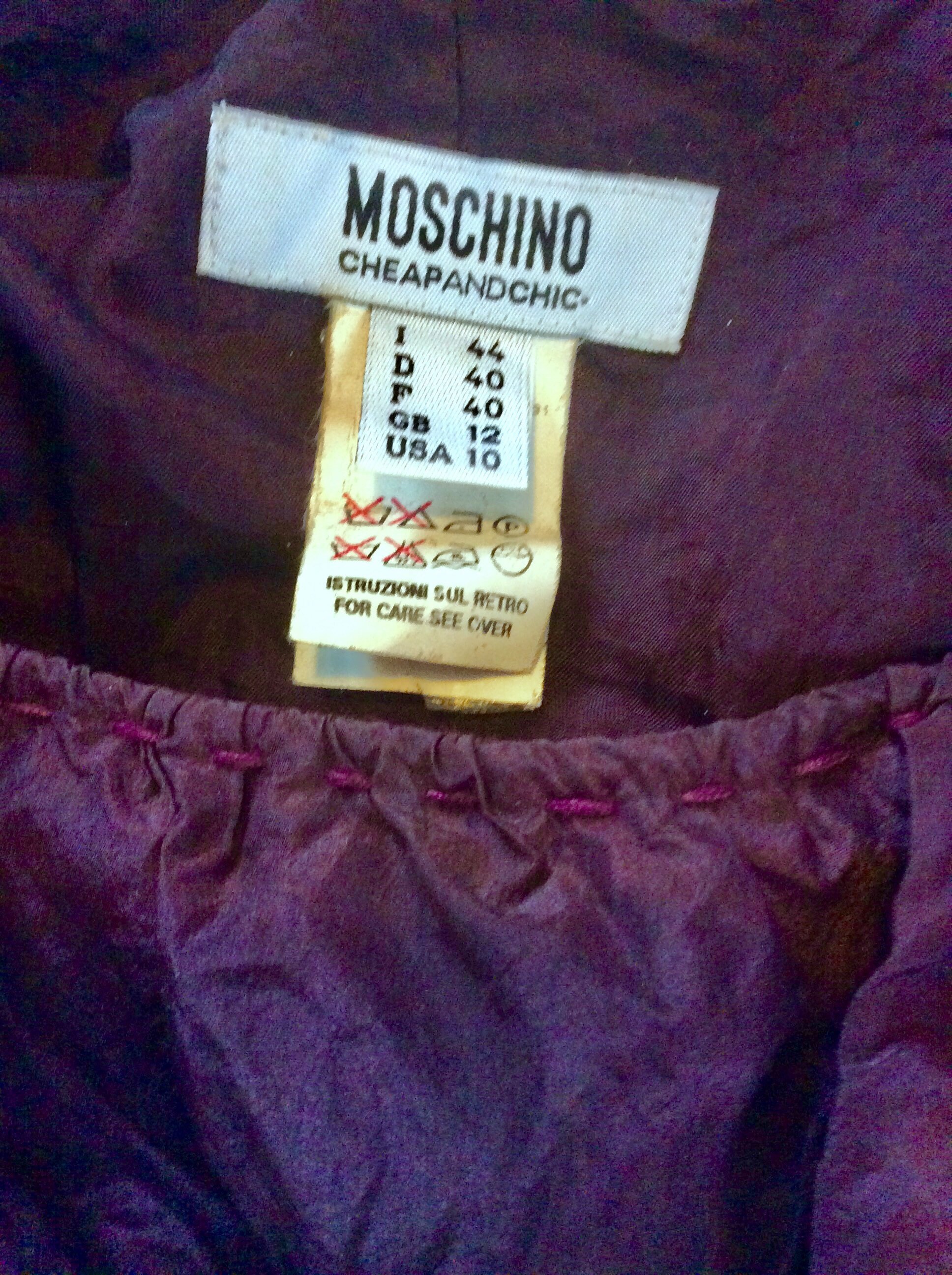 MOSCHINO 1990s UNWORN cherry togs!