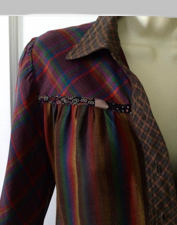 Koos Van Den Akker 1980’s Woolblend Shirt Dress -… - image 5