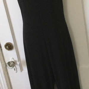 Black NORMA KAMALI Jumpsuit - Black 1990’s Vintage Sleeveless Jumpsuit by Norma Kamali