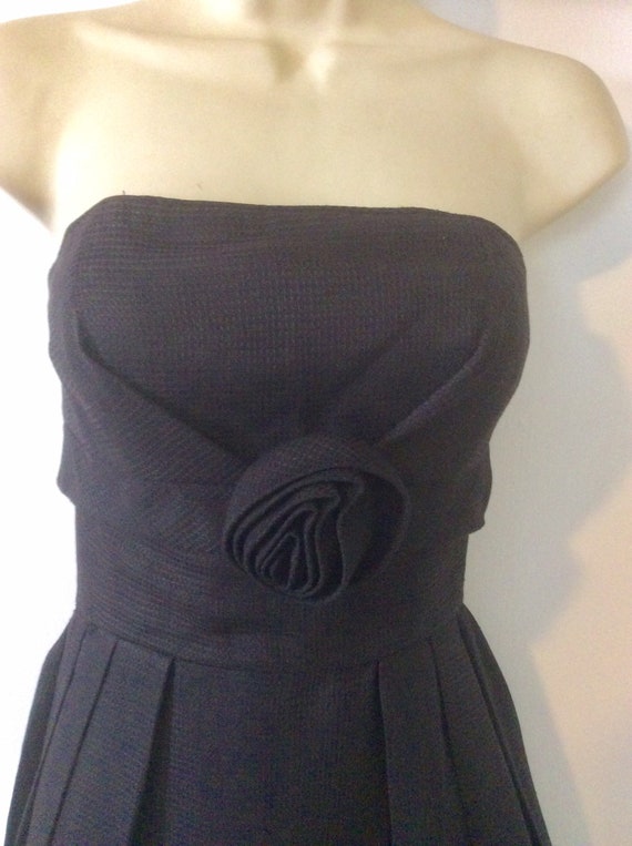 Jeune Leique CHERBERG Dress - Black Flower-appliqu Strapless 1950's  Vintage Dress by JEUNE LEIQUE for Cherberg Size 8 - Etsy