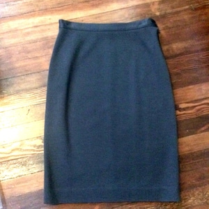 Vintage Sonia Rykiel Skirt - Grey 1980’s Vintage Wool Straight Skirt by SONIA RYKIEL - Paris. Made in FRANCE