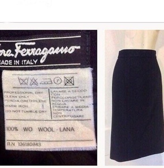 Salvatore Ferragamo Vintage Skirt - Black 1980’s V