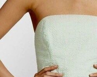 Lilly Pulitzer LOWE Dress - Pink/Green Pretty-Pink-Tootie Print Strapless LOWE Dress by Lilly Pulitzer Size 2