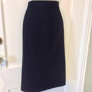 Black Christian Lacroix Skirt - Black Wool Straight 1980’s Vintage Skirt by Christian Lacroix Size 42 (IT) or 6/8 (USA) or 40 (FR)