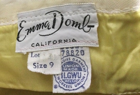 Yellow EMMA DOMB Crochet 1960’s Dress - Yellow Ti… - image 9