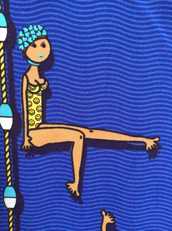 MOSCHINO Swimmer’s Print Scarf - Rare Blue Synchr… - image 6