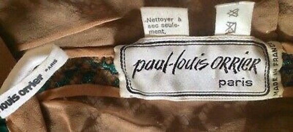 Paul-Louis Orrier Vintage Dress - Green Lace/Sequ… - image 10