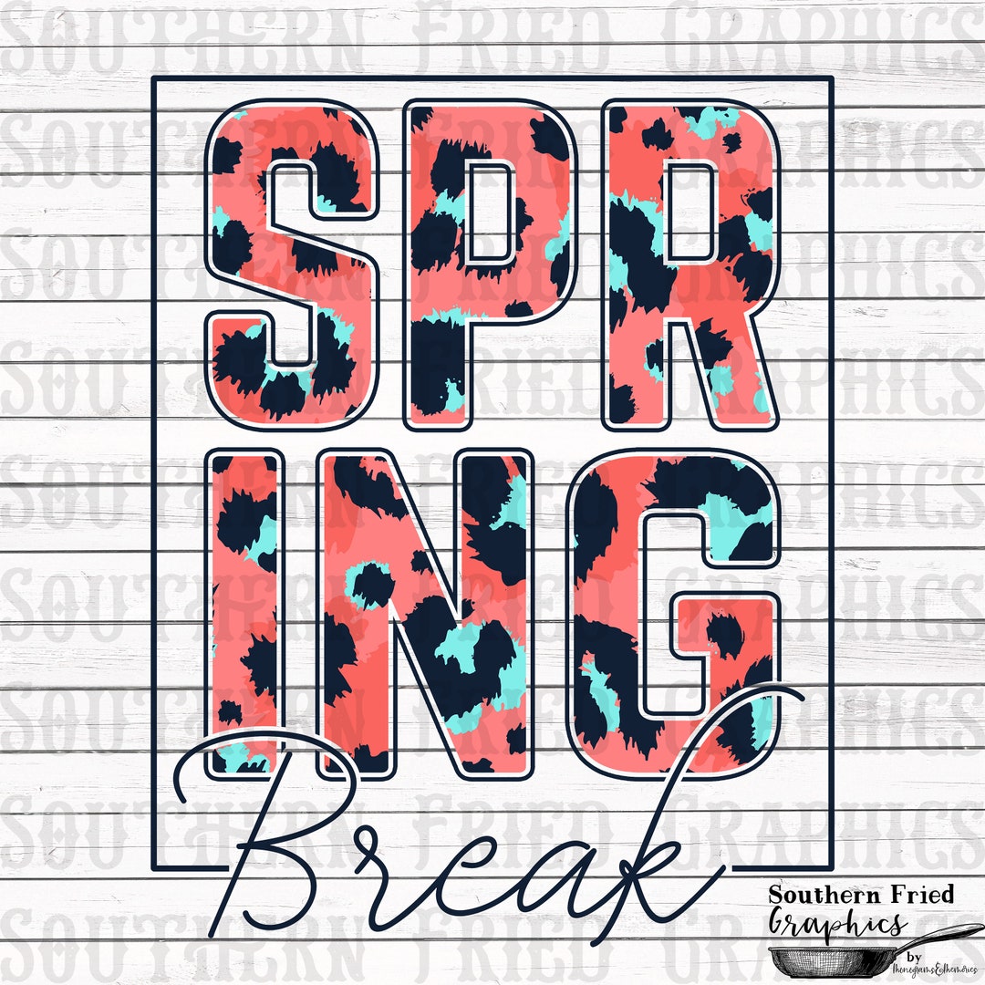 Spring Break Pinball Graphics Spring Break V2 Printable Digital Graphic - Etsy