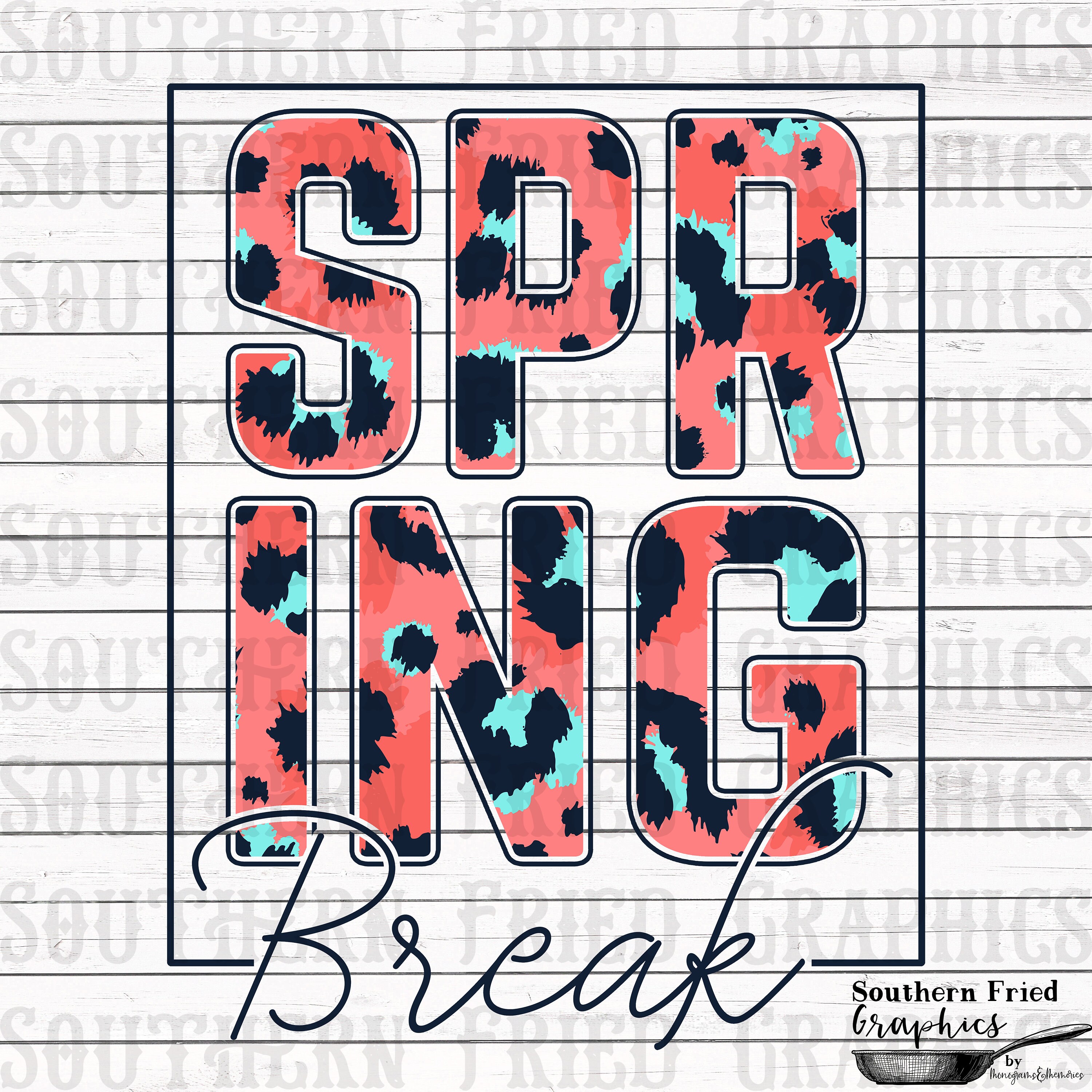 Spring Break 5 Characters Spring Break V2 Printable Digital Graphic - Etsy