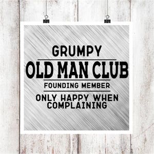 Grumpy Old Man SVG/DXF/EPS File