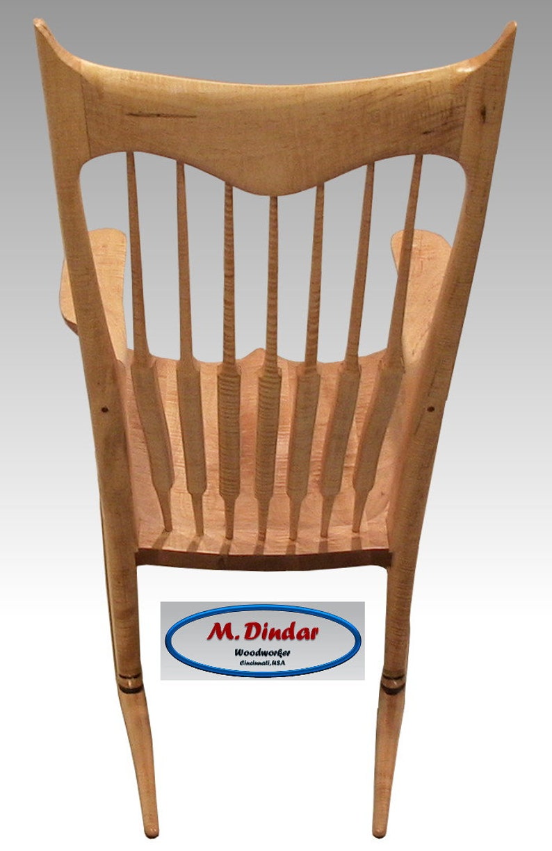Maple Curly Rocking Chair Etsy