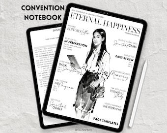 2026 Eternal Happiness JW Digital Special Convention Notebooks, Regional Assembly Journal Workbook, Hyperlinked PDF, Lined & Blank Pages
