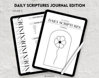 Digital JW Daily Text Journal Edition - VOL 2, Hyperlinked Digital Daily Scriptures Journal, JW Baptism Gift, Digital Sticker Kit