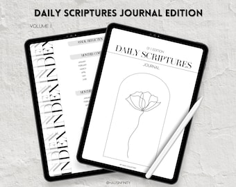 Digital JW Daily Text Journal, Hyperlinked Digital Daily Scriptures Journal, JW Baptism Gifts, Faith Journal Notebook, Digital Sticker Kit