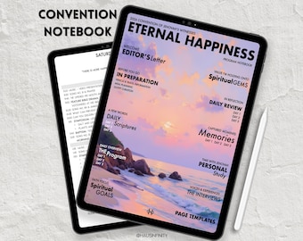 2026 Eternal Happiness JW Digital Special Convention Notebooks, Regional Assembly Journal Workbook, Hyperlinked PDF, Lined & Blank Pages