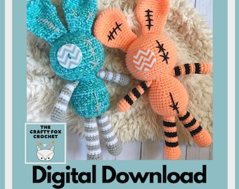 Lola Voodoo Bunny Crochet Pattern: Amigurumi Doll (Digital Download)