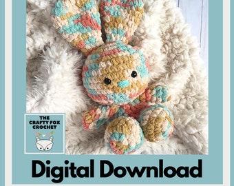 Amelia the Spring Bunny Crochet PATTERN, Bunny Crochet PATTERN, Amigurumi Bunny, Crochet Bunny, Digital Download