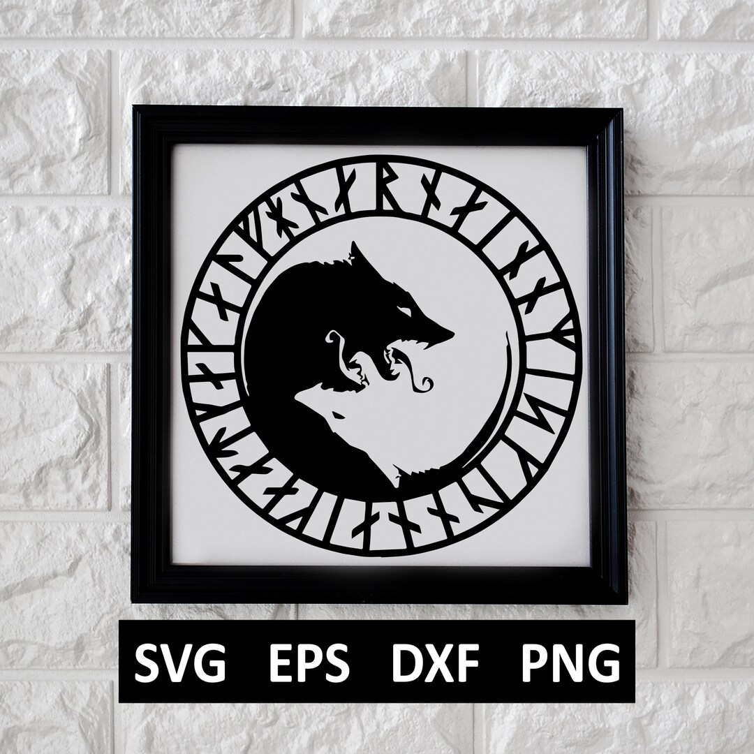 Vtt Rune Wolf The Wolf Rune SVG, Digital Download for Cricut, Silhouette, Glowforge ...
