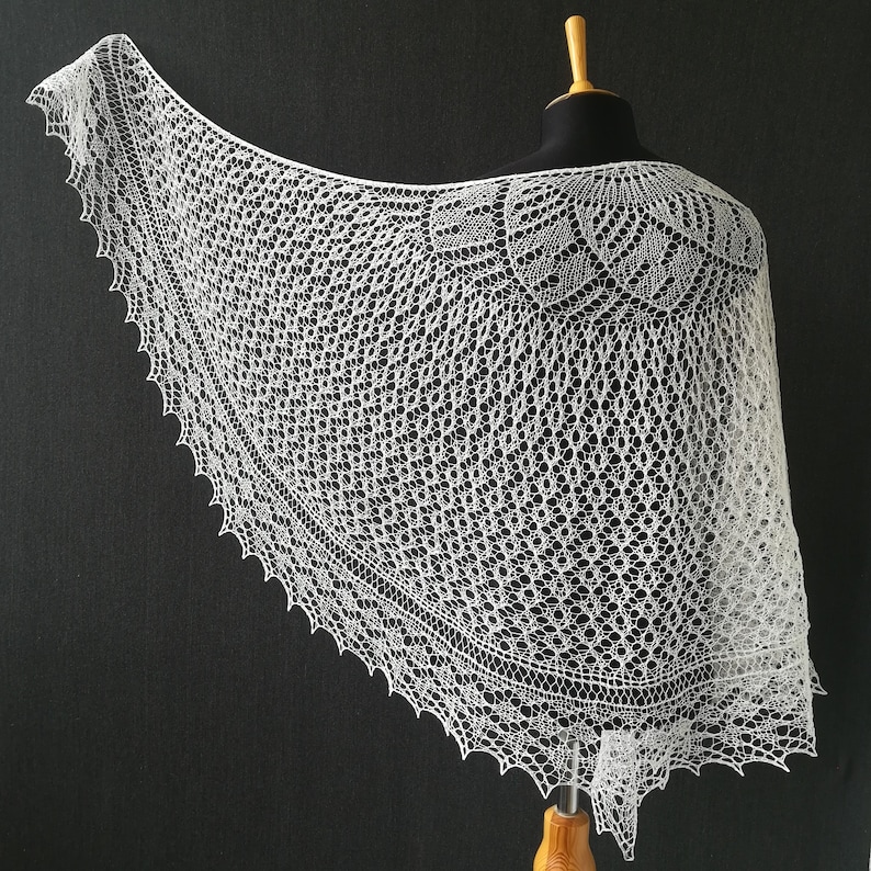 Knitting pattern wedding shawl knit wrap pdf pattern knit Etsy