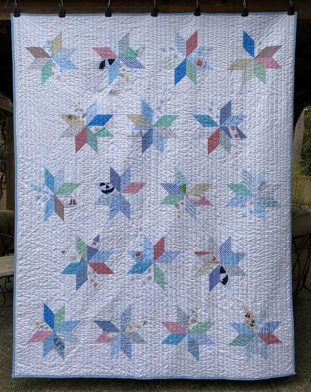 8 Point Star Design: Made-to-order Baby Clothes Keepsake. Premium ...