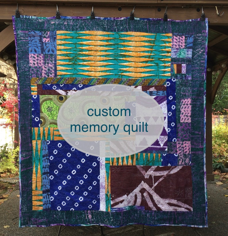 Custom Memory Quilt. Madetoorder Quilt Using Clothing Worn Etsy