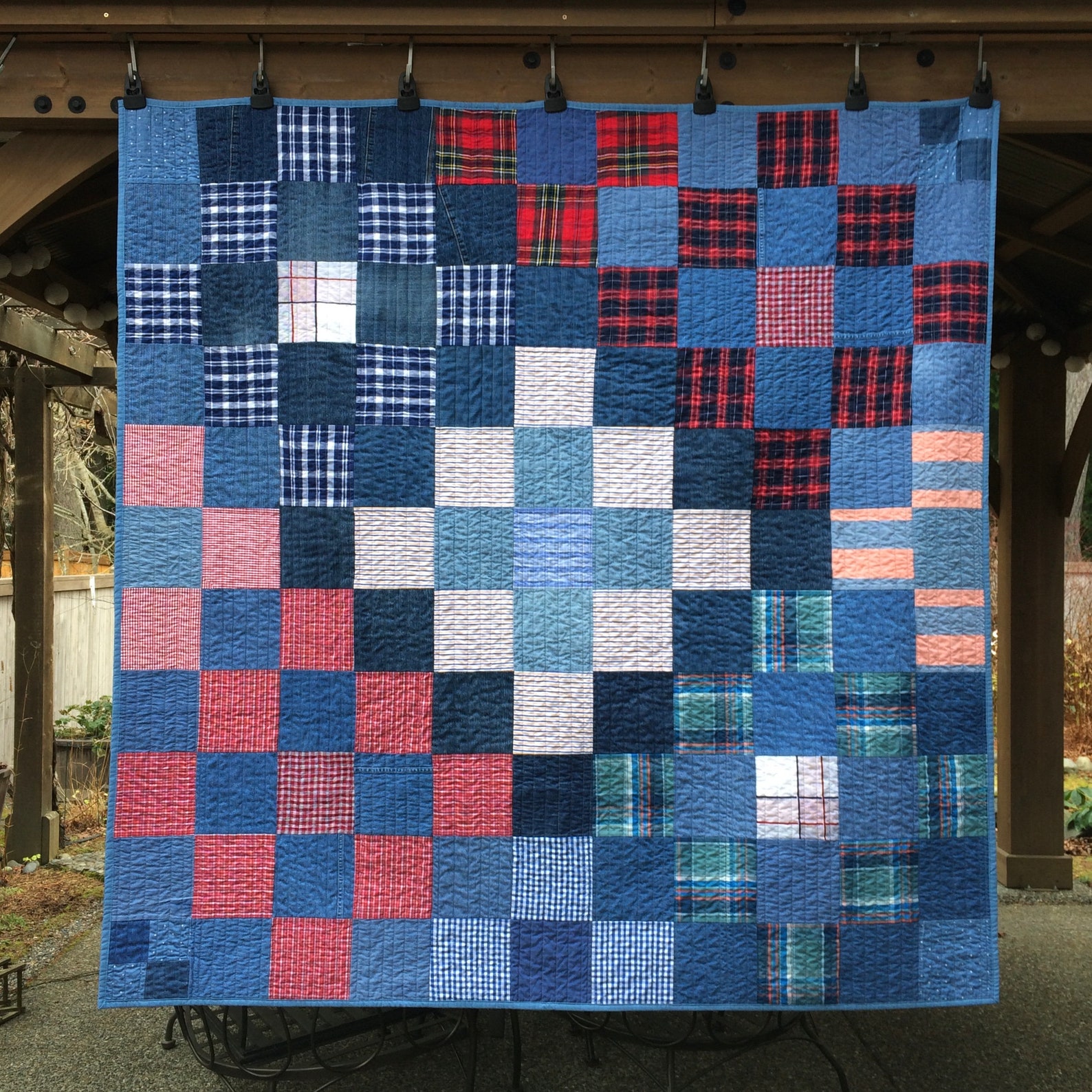 Custom Memory Quilt. Madetoorder quilt using clothing worn Etsy