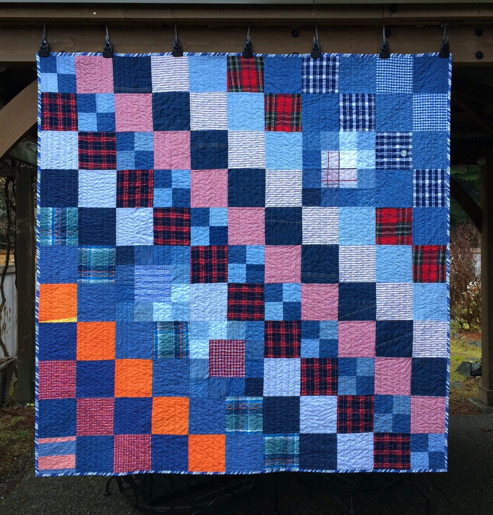 Custom Memory Quilt. Madetoorder Quilt Using Clothing Worn Etsy
