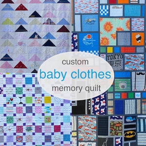 Custom Memory Quilt: Made-to-Order Baby Clothes Keepsake