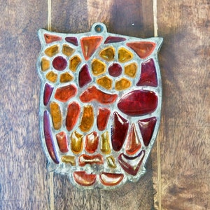 gorgeous vintage trivet or hotplate, fish trivet, vintage pot holder, hand painted ceramic