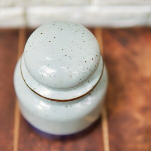 vintage handmade pottery, vintage storage jar,  vintage storage canister, African mudcloth inspired pot