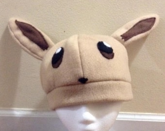 Fleece Eevee hat