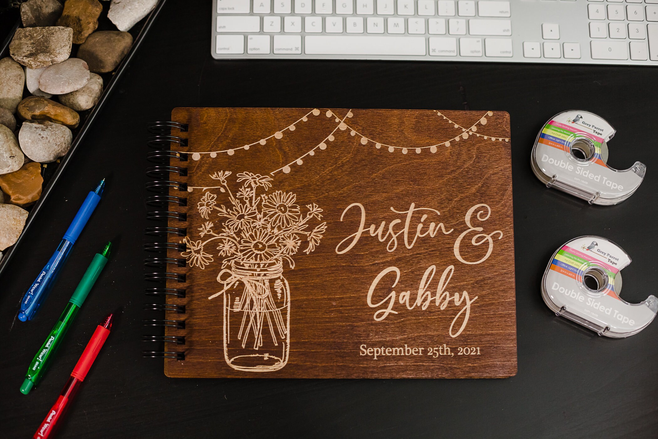 Photo Booth Album Wedding Guest Book Wood Album Wood Etsy