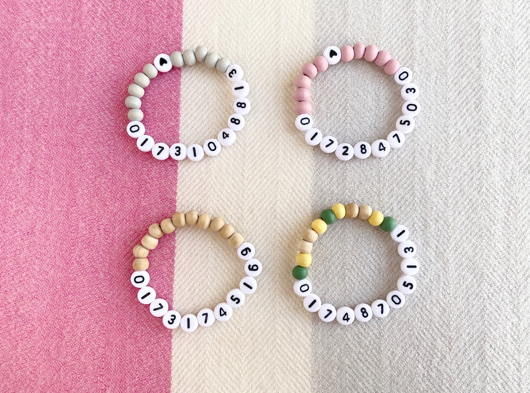 SOS Kinderarmband Notfallarmband Kinder Telefonnummer Notruf Etsy