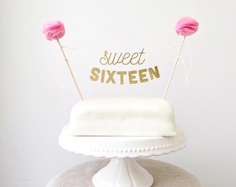 Sweet 30 Geburtstag Cake Topper Kuchenaufsatz Tortenstecker Deko Happy Birthday