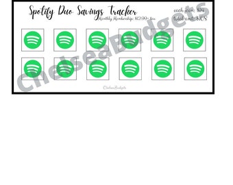 Printable Spotify Duo Subscription Tracker