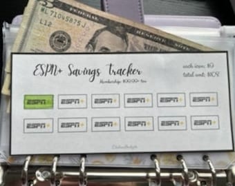 Printable ESPN+ Tracker