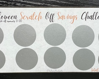 Halloween Scratch Off Challenge