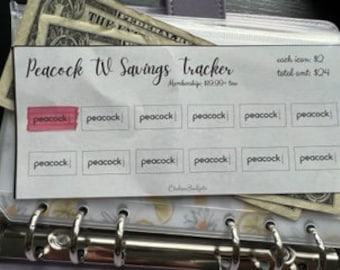 Printable Peacock TV Tracker