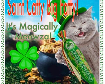 Saint Catty Big Fatty, Super Potent Catnip, Catnip Kicker, All Natural Cat Toys, Handmade Cat Toys, Gift for Cat Lover, Eco Friendly